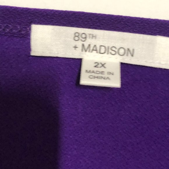 NWT 89th & Madison sleeveless top size 2X - Picture 4 of 5